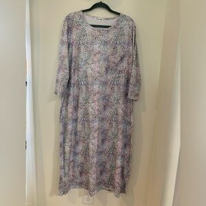 Nuggles print dress with pocket. 3x